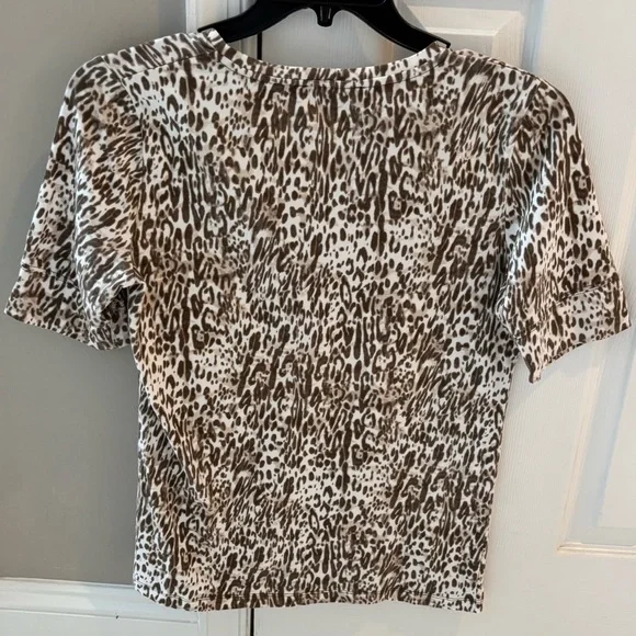 Jones New York Leopard Print Top - Picture 3 of 3